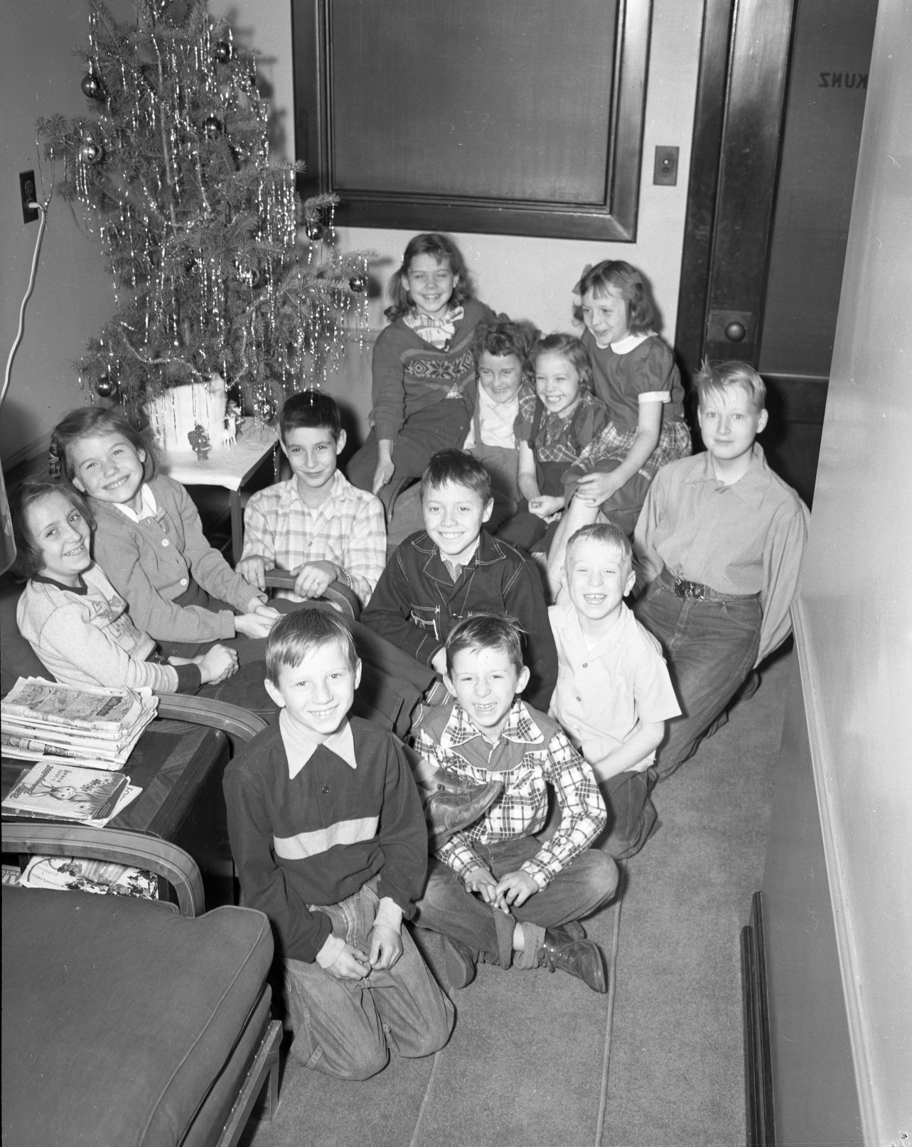 Children and tree